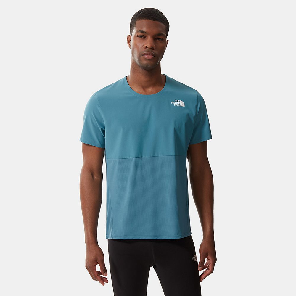 The North Face T-Shirts Mens Australia - The North Face True Run Blue Running & Training (EAW-208657